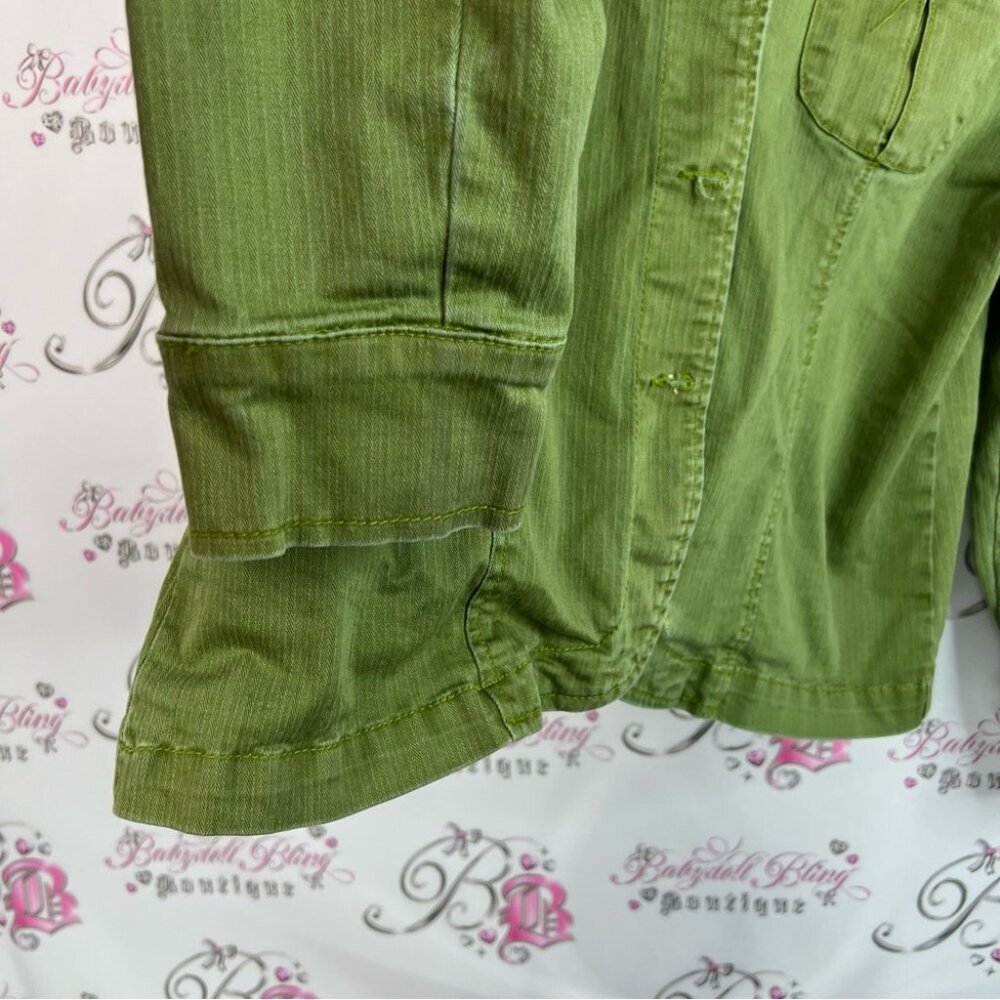 Cornell tradine jacket button up coat Olive Green Women's Blazer - Picture 7 of 9